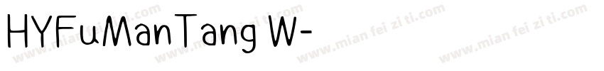HYFuManTang W字体转换